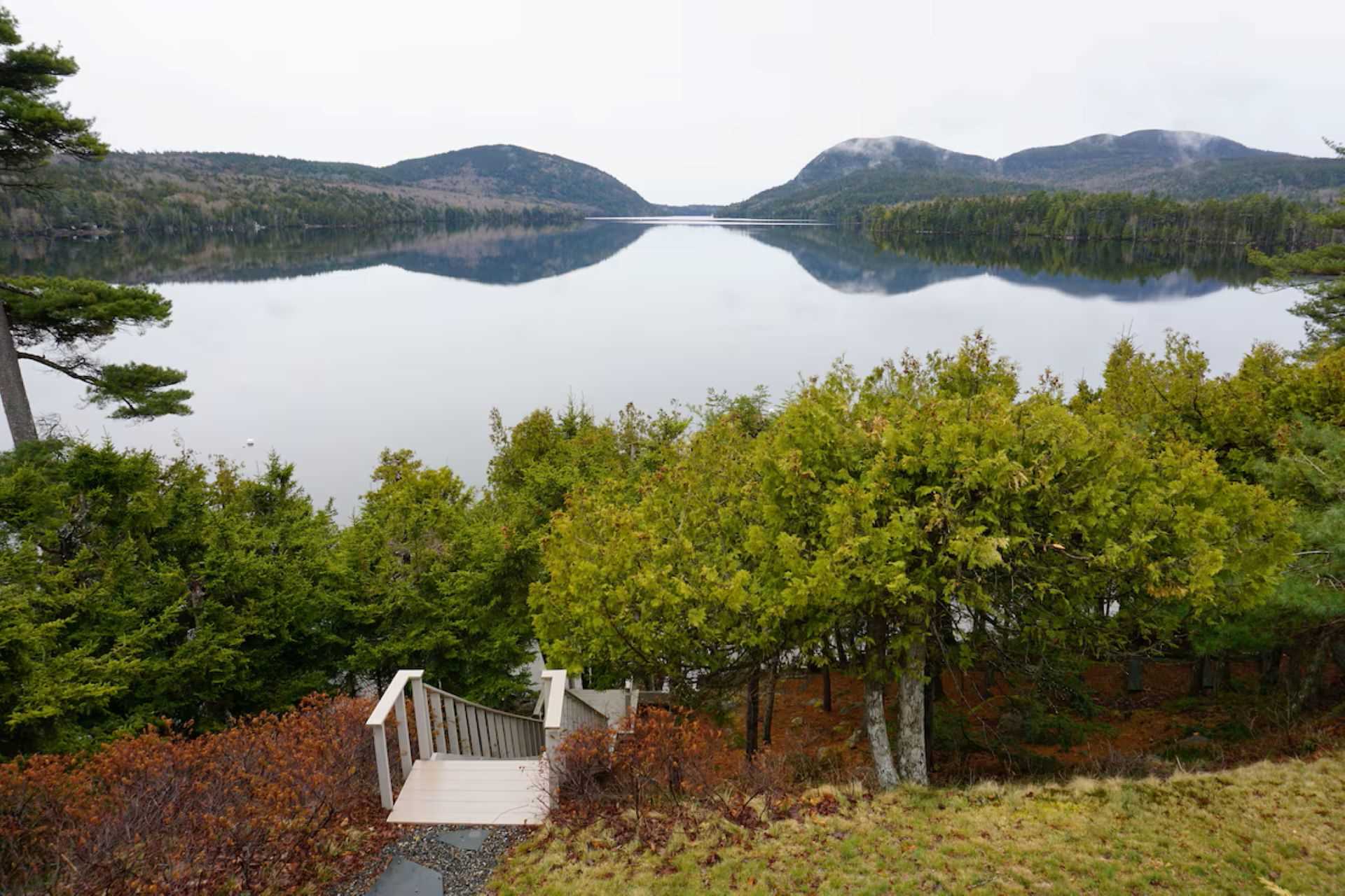 Our private location offers the Pond