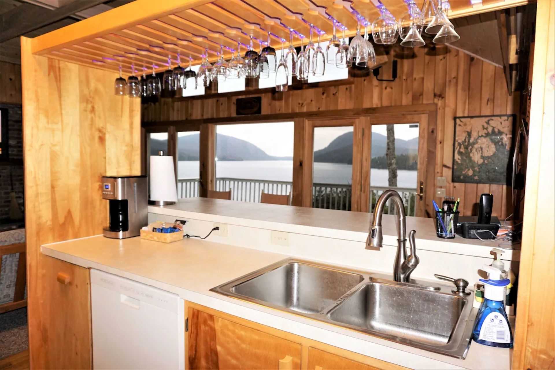 Kitchen includes a quiet dishwasher and disposal - and the v