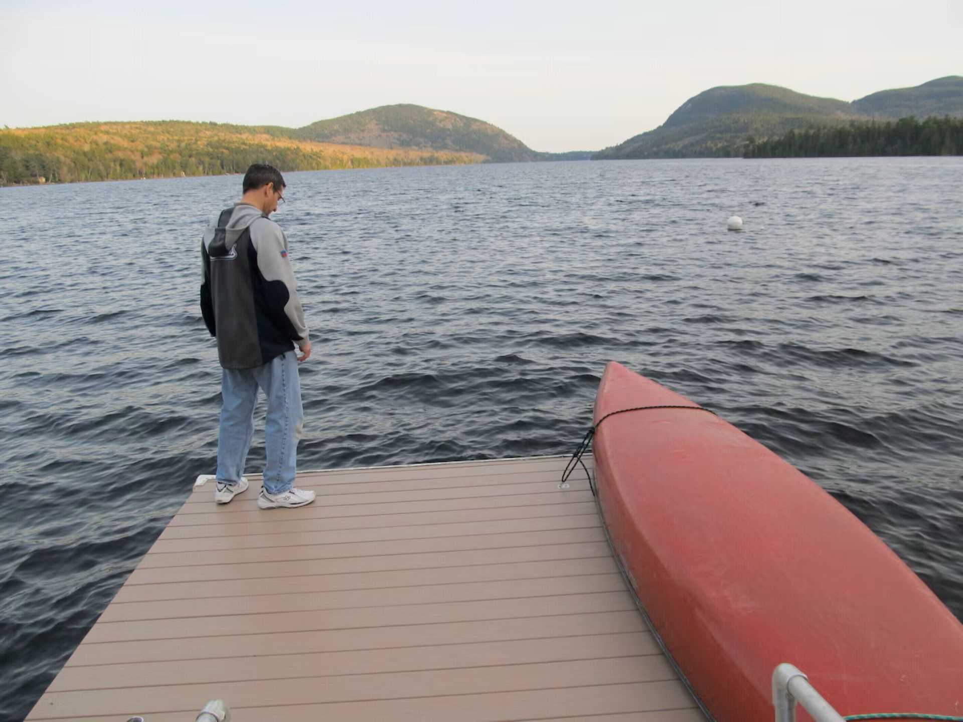 Private dock provides great swimming 