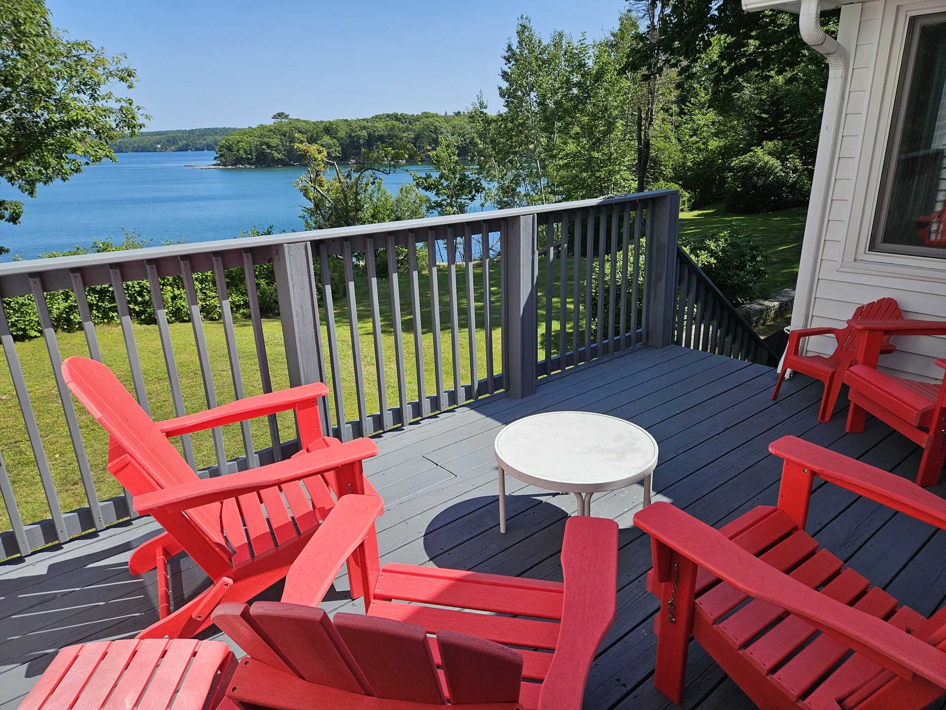 Back Deck overlooking bay